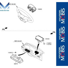 airbag module passenger hyundai avante 2018-20